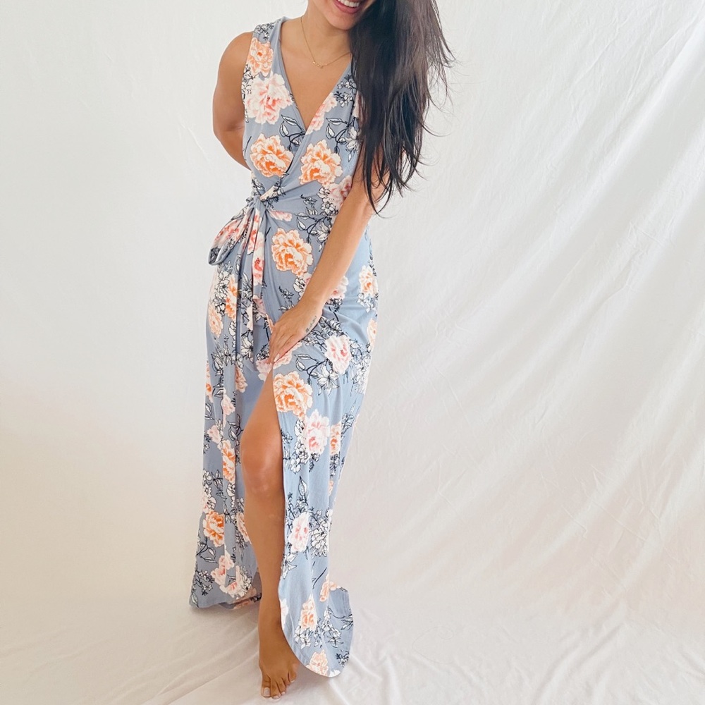 FLORAL LONG DRESS
